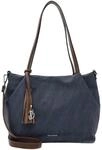 Emily & Noah Shopper, Rei&szlig;verschluss, Web-Optik, f&uuml;r Damen, blau|braun