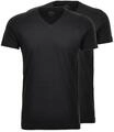 RAGMAN T-Shirt Nos, 2er-Pack, V-Ausschnitt, f&uuml;r Herren, schwarz, XXL