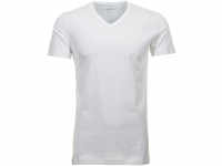 RAGMAN T-Shirt, 2er-Pack, V-Ausschnitt, für Herren, weiß, L