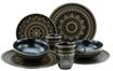 CreaTable Kombiservice "Mandala", 8-teilig, schwarz|gold