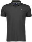 LERROS Poloshirt, Logo-Stickerei, f&uuml;r Herren, schwarz, XL