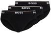 BOSS Slip, 3er-Pack, Baumwolle, f&uuml;r Herren, schwarz, S