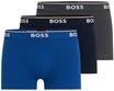 BOSS Pants, 3er-Pack, Baumwollmix, Logo-Bund, f&uuml;r Herren, blau|grau, M