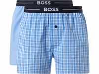 BOSS Nightwear Boxershorts, 2er-Pack, Eingriff, für Herren, blau, S