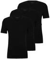 BOSS T-Shirt, 3er-Pack, V-Ausschnitt, f&uuml;r Herren, schwarz, XL