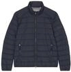 Marc O'Polo Herren Steppjacke - Woven Outdoor Jackets, Stehkragen, Zipper, uni, blau,