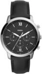 FOSSIL Herren Chronograph "FS5452", schwarz/silber