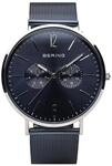 BERING Herrenuhr "14240-303", SILBER/BLAU