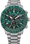 CITIZEN&reg; Herren Chronograph "CB5004-59W", SILBER/GR&Uuml;N