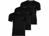HUGO Unterhemd, 3er-Pack, Baumwolle, für Herren, schwarz, XXL