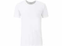 CALIDA Cotton Code T-Shirt, Baumwoll-Mix, für Herren, weiß, L