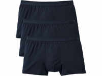 CALIDA Natural Benefit Pants kurz, 3er-Pack, Logo-Bund, für Herren, blau, XL
