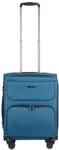 Stratic 4-Doppelrollen-Trolley, Dehnfalte, Rei&szlig;verschluss, blau, 55