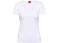 HUGO Unterhemd, 2er-Pack, Rundhals-Ausschnitt, für Damen, weiß, XXL