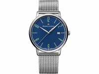 MAURICE LACROIX Herren Armbanduhr "EL1118-SS00E-420-C", mit Wechselarmband, blau