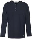 TOM TAILOR Mix It Up! Loungewear-Oberteil, Henley-Ausschnitt, Baumwolle, f&uuml;r...