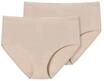 SCHIESSER Modal Essentials Midislips, 2er Pack, Single-Jersey, f&uuml;r Damen, beige, 42
