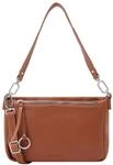 SURI FREY Schultertasche, Kunstleder, Anh&auml;nger, f&uuml;r Damen, braun, 99