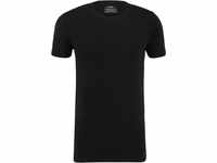 CALIDA Cotton Code T-Shirt, Baumwoll-Mix, für Herren, schwarz, M