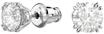 SWAROVSKI Damen Ohrstecker "5636712", silber
