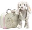 Steiff Soft Cuddly Friends Kuschektier "Hoppie Hase", 26 cm, im Koffer, grau
