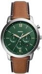 FOSSIL Herren Chronograph "FS5963", SILBER/BRAUN
