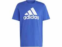 adidas Sportswear Funktionsshirt, Baumwolle, Logo-Print, für Herren, blau, M