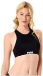 PUMA&reg; Bikini Oberteil, Racerbag, UV-Schutz 50+, f&uuml;r Damen, schwarz, L