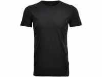 RAGMAN T-Shirt, 2er-Pack, Rundhalsausschnitt, für Herren, schwarz, XXL