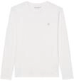 Marc O'Polo Herren Longsleeve - Small-Logo, Shaped Fit, Baumwolle, Logoprint, uni,