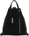 SURI FREY Rucksack, Anh&auml;nger, Emblem, uni, f&uuml;r Damen, schwarz, 99