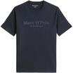 Marc O'Polo Herren T-Shirt - Big-Logo, Regular Fit, Baumwolle, Logoprint, uni, blau,