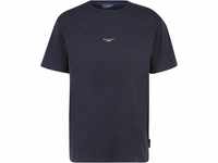 Marc O'Polo DENIM Sleeve T-Shirt, Relaxed Fit, Bio-Baumwolle, für Herren, blau, M