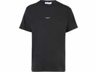 Marc O'Polo DENIM Sleeve T-Shirt, Relaxed Fit, Bio-Baumwolle, für Herren, schwarz, M