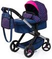 bayer Puppenwagen Xeo "Einhorn", blau|rosa, 99