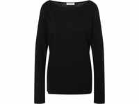 Marc O'Polo Shirt, Baumwolle, U-Boot-Ausschnitt, für Damen, schwarz, XXL