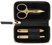 ZWILLING Gold Edition, Rei&szlig;verschluss-Etui, Rindleder, 3-tlg., gold|schwarz