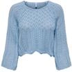 ONLY&reg; Strickpullover, 3/4-Arm, f&uuml;r Damen, blau, M