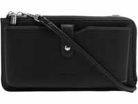 PICARD Smartphonetasche, Kunstleder, Zipper, Label, uni, schwarz