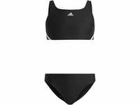 adidas Performance Bustier-Bikini-Set, Logo-Print, Racerback, für Kinder, schwarz,