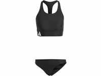 adidas Performance Crop-Bikini, Logo-Bund, für Damen, schwarz, 42