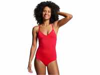 PUMA® Badeanzug "Precious Bloom", chlorbeständig, elastisch, für Damen, rot,...