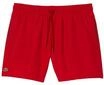 LACOSTE Herren Badeshorts - Swimshorts, Badehose, schnelltrocknend, Logo, uni, rot, L