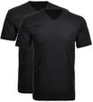 RAGMAN T-Shirt, 2er-Pack, V-Ausschnitt, f&uuml;r Herren, schwarz, 3XL