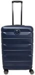 DELSEY PARIS 4-Doppelrollen-Trolley, Hartschale, TSA-Kombinationsschloss, blau,...