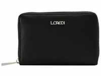 L.CREDI Brieftasche, RFID-Technologie, Reißverschluss, für Damen, schwarz