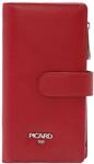 PICARD Langb&ouml;rse, Leder, Druckknopf, f&uuml;r Damen, rot, 99