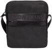 JOOP! Schultertasche "Milo", Logo, uni, f&uuml;r Herren, schwarz