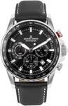 JACQUES LEMANS Herren Chronograph "1-2099", SILBER/SCHWARZ, 99