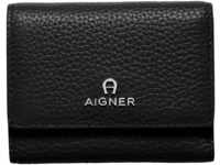AIGNER Brieftasche, RFID-Blocker, Emblem, für Damen, schwarz